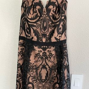 City Chic Prom, Party, Evening Dress! Like new! Black and Nude! Strapless!